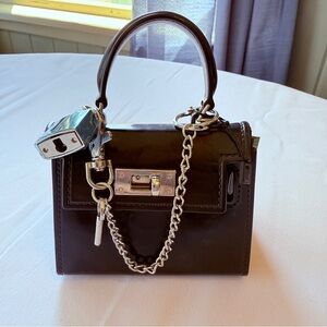 Kendall + Kylie Vegan Leather Silicone Mini Bag – Black